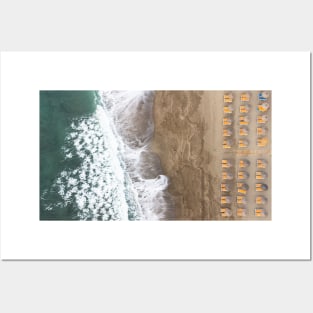 Aerial View of Sea Waves Posters and Art